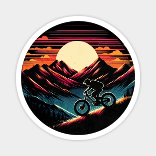 Mountain Bike Vintage Summer Design Magnet